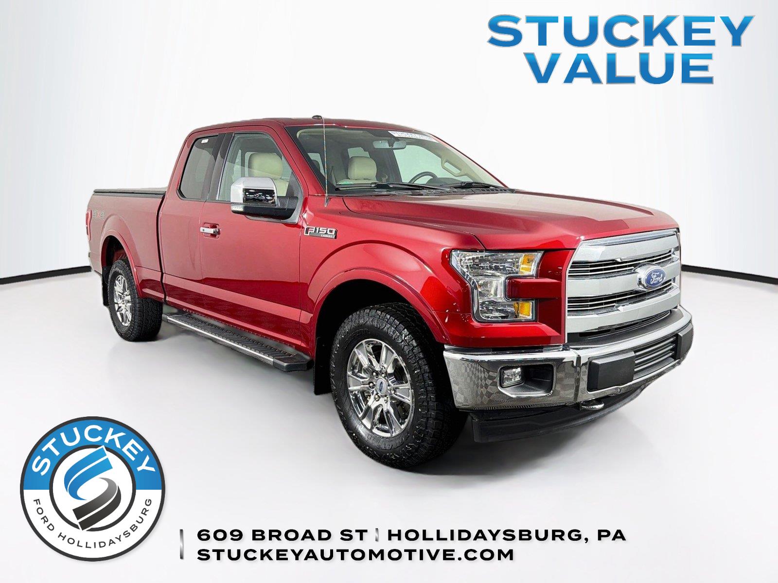 Ruby Red Metallic Tinted Clearcoat 2017 Ford F-150 Pickup Truck Four-Wheel Drive 6-Speed Automatic