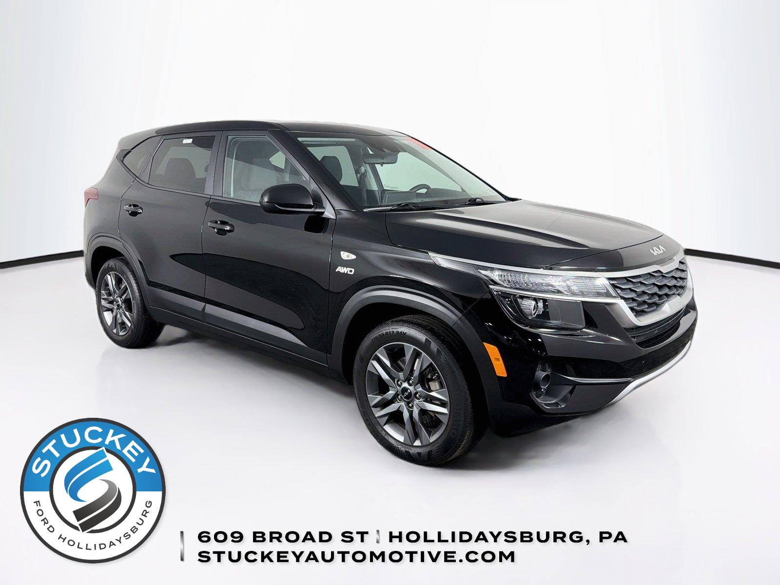 Cherry Black 2023 Kia Seltos SUV / Crossover All-Wheel Drive Continuously Variable Transmission
