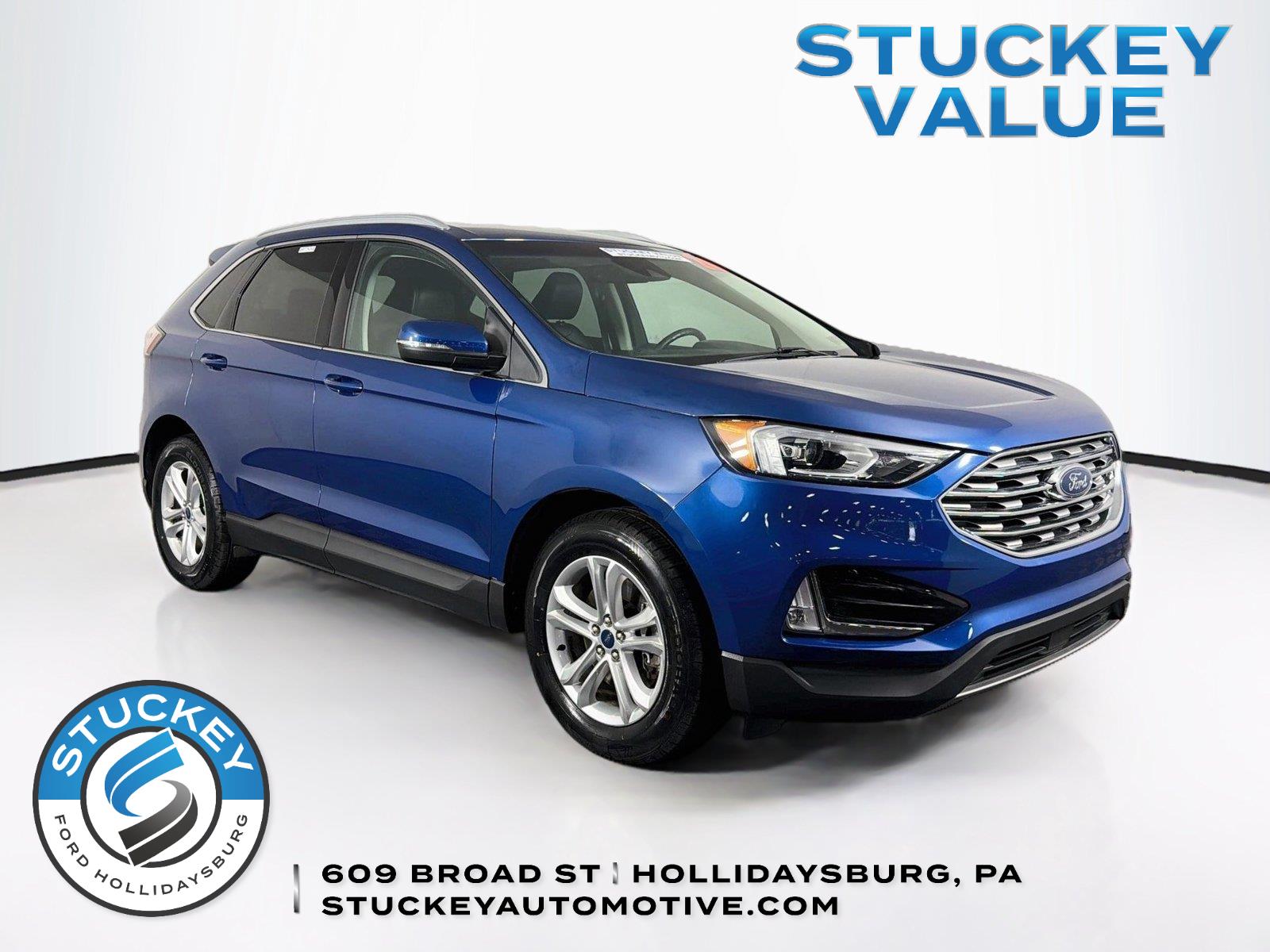 Atlas Blue 2020 Ford Edge SUV / Crossover All-Wheel Drive 8-Speed Automatic