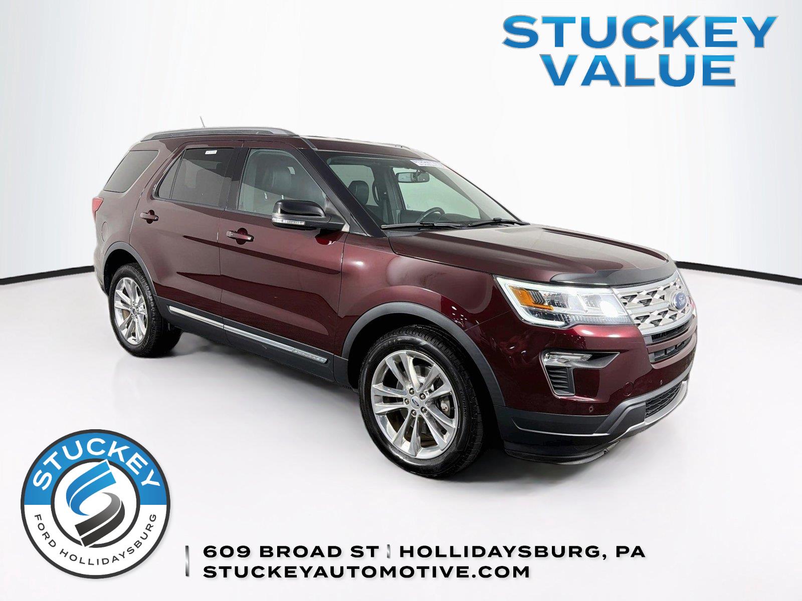Red (Burgundy Velvet Metallic Tinted Clearcoat) 2018 Ford Explorer SUV / Crossover All-Wheel Drive 6-Speed Automatic