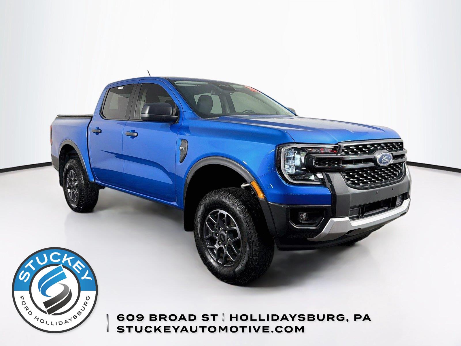 Velocity Blue 2024 Ford Ranger Pickup Truck Four-Wheel Drive Automatic