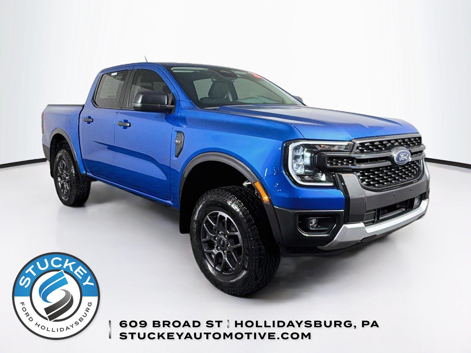 Velocity Blue 2024 Ford Ranger Pickup Truck Four-Wheel Drive Automatic