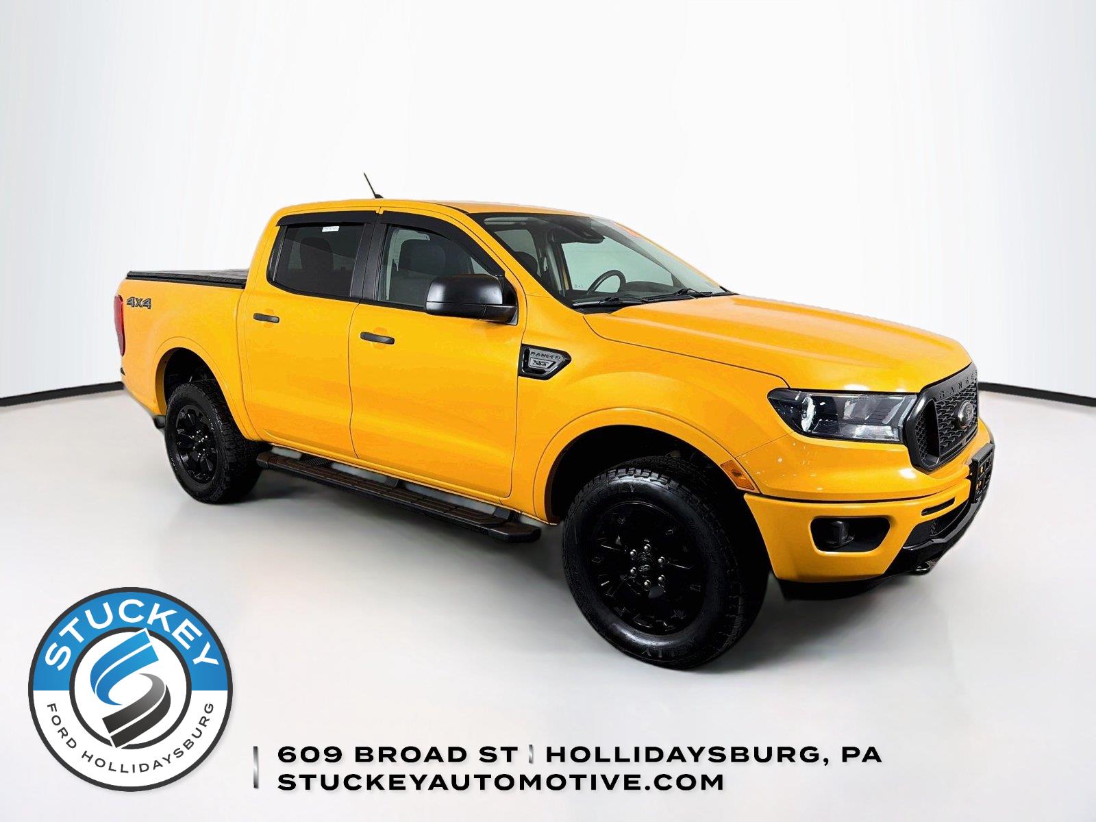 Cyber Orange Metallic Tri-Coat 2021 Ford Ranger Pickup Truck Four-Wheel Drive Automatic