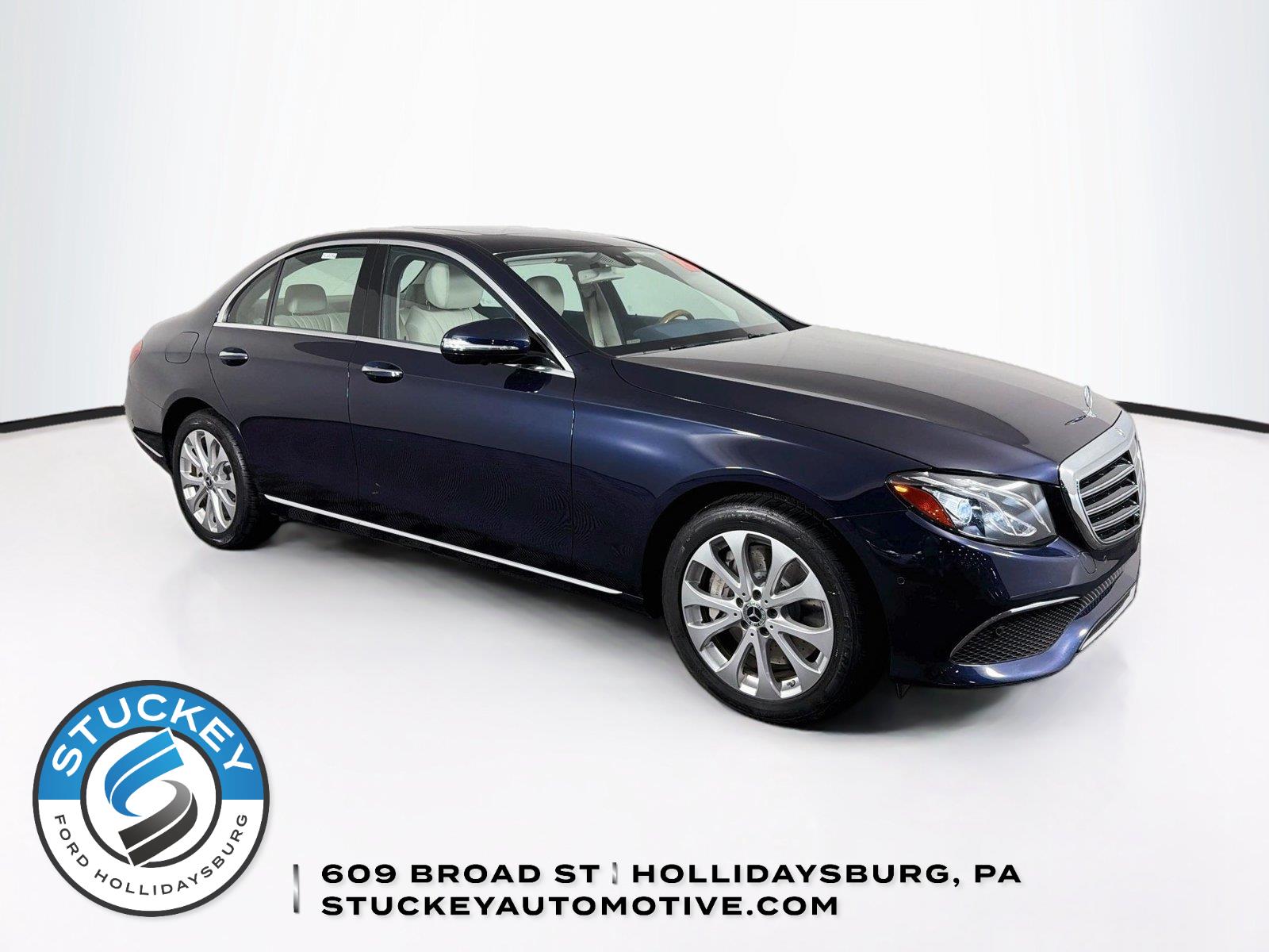 Lunar Blue Metallic 2020 Mercedes-Benz E-Class Sedan All-Wheel Drive Automatic