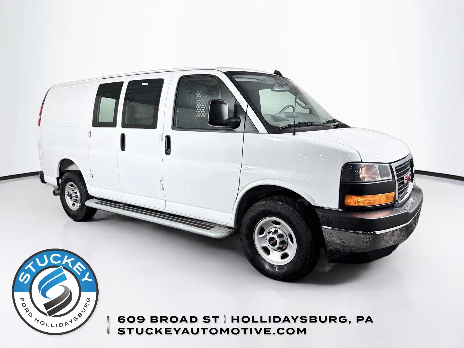 Summit White 2025 GMC Savana Cargo Van Rear-Wheel Drive 8-Speed Automatic