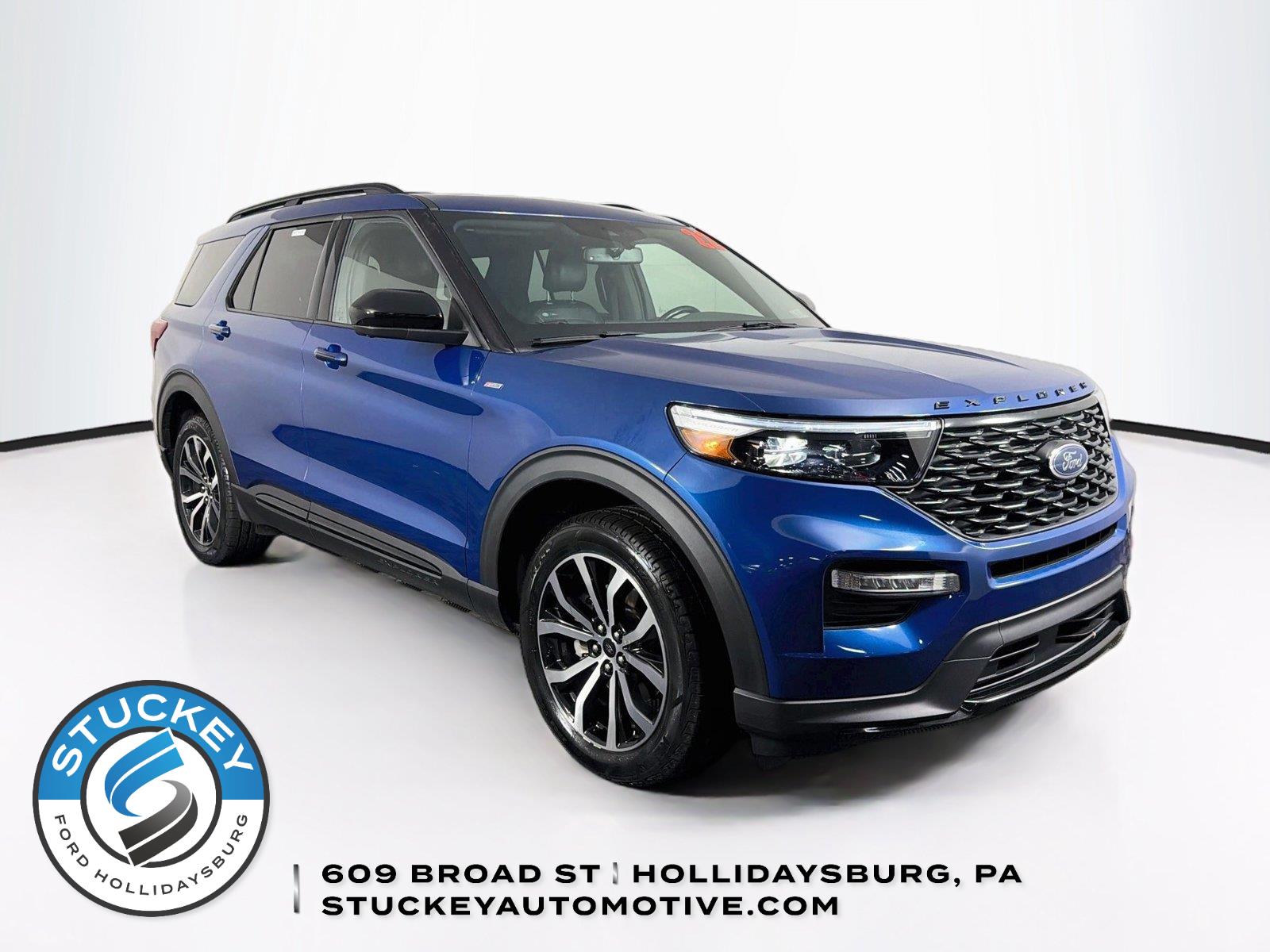 Atlas Blue 2022 Ford Explorer SUV / Crossover All-Wheel Drive Automatic