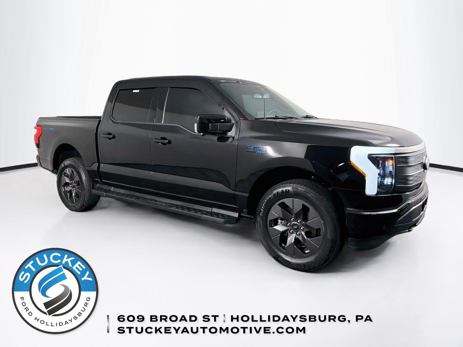 Agate Black 2024 Ford F-150 Lightning Pickup Truck All-Wheel Drive 1-Speed Dual Clutch