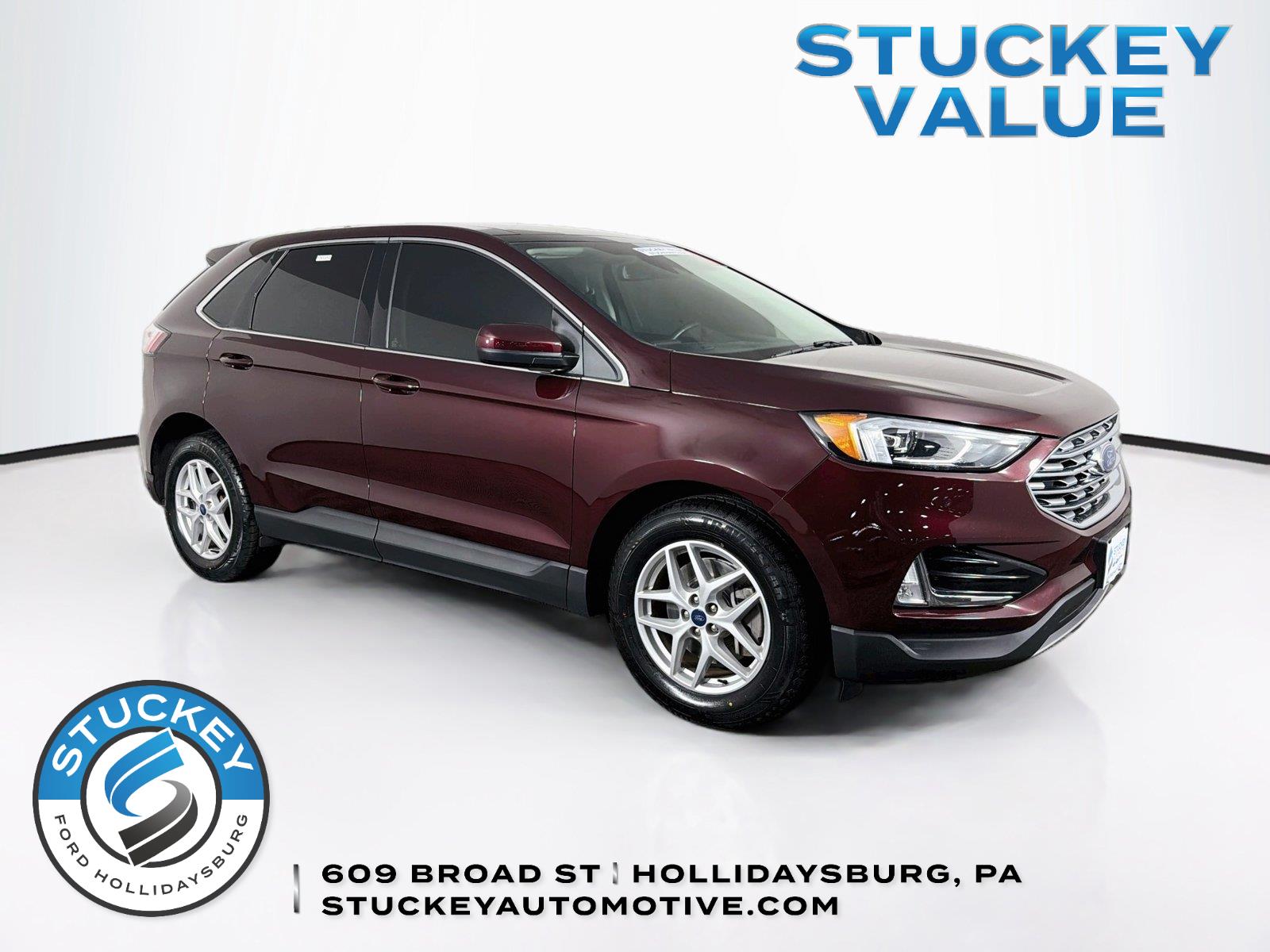 Red (Burgundy Velvet Metallic Tinted Clearcoat) 2021 Ford Edge SUV / Crossover All-Wheel Drive 8-Speed Automatic