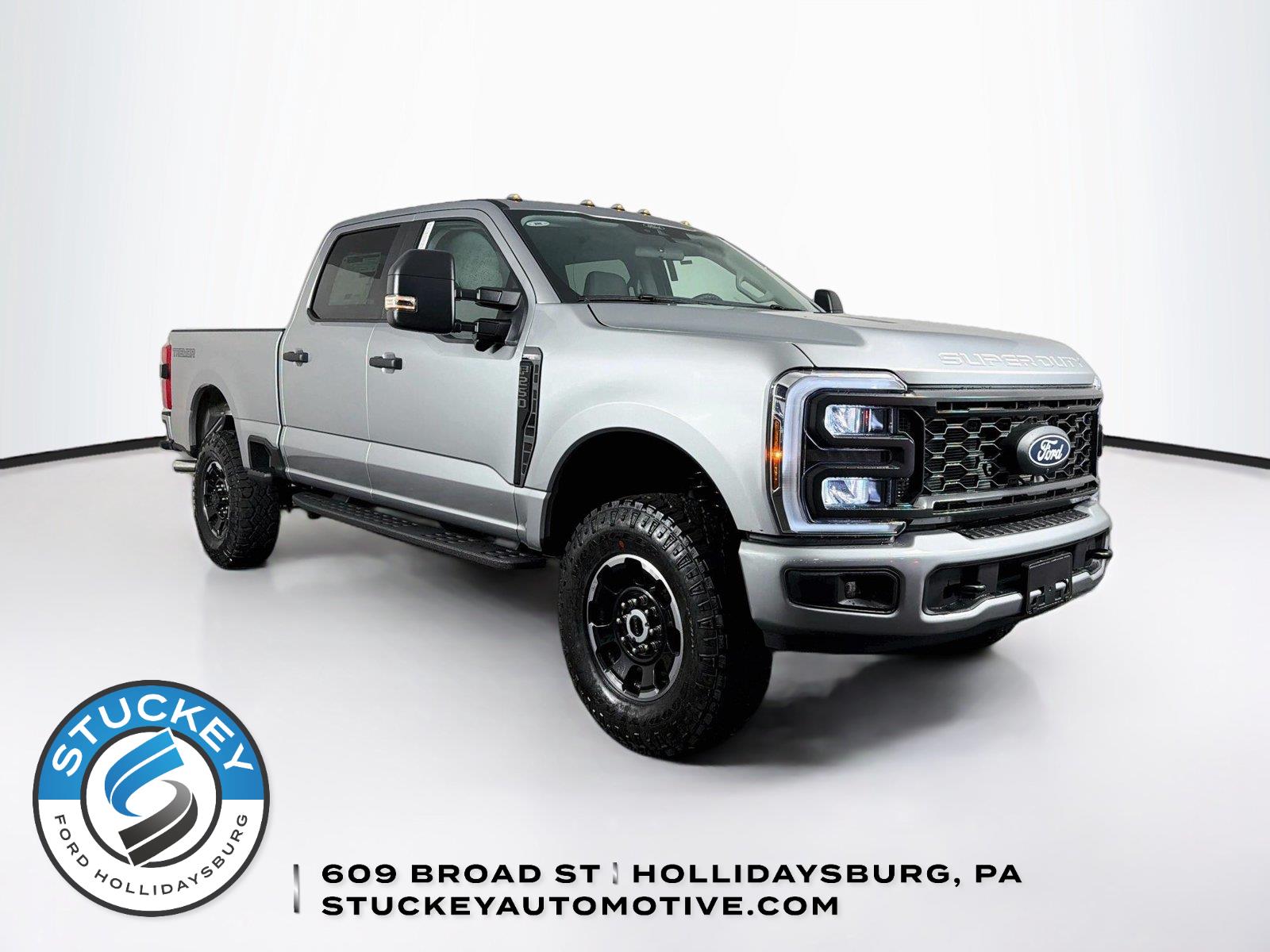Iconic Silver 2027 Ford F-250 Super Duty Pickup Truck Four-Wheel Drive Automatic
