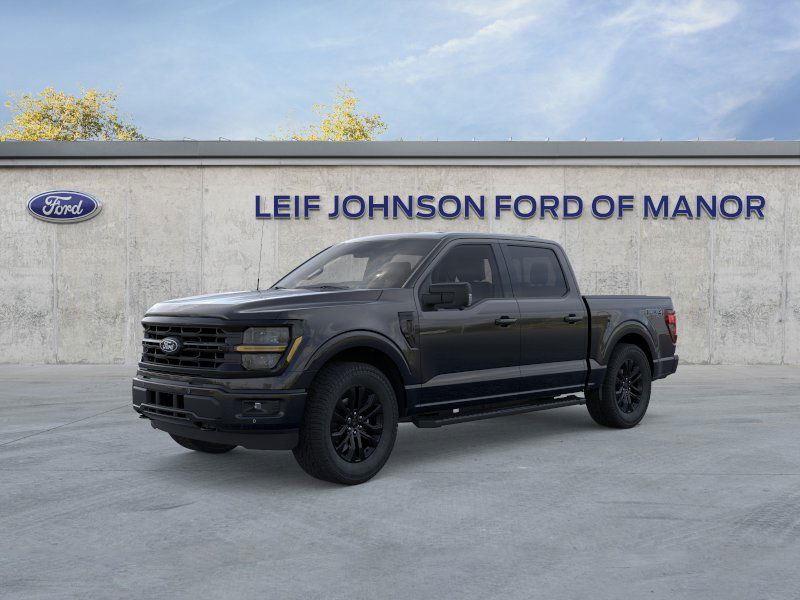 Agate Black 2025 Ford F-150 XLT SuperCrew 4WD Pickup Truck Four-Wheel Drive Automatic