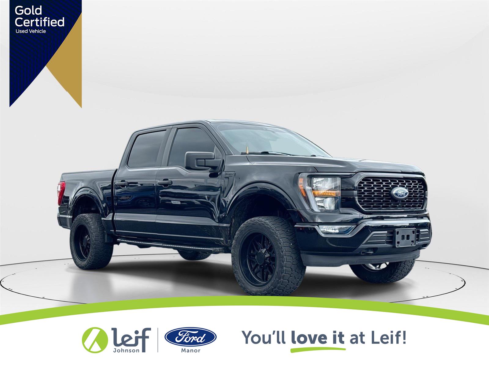 Agate Black Metallic 2023 Ford F-150 XL SuperCrew 4WD Pickup Truck Four-Wheel Drive Automatic