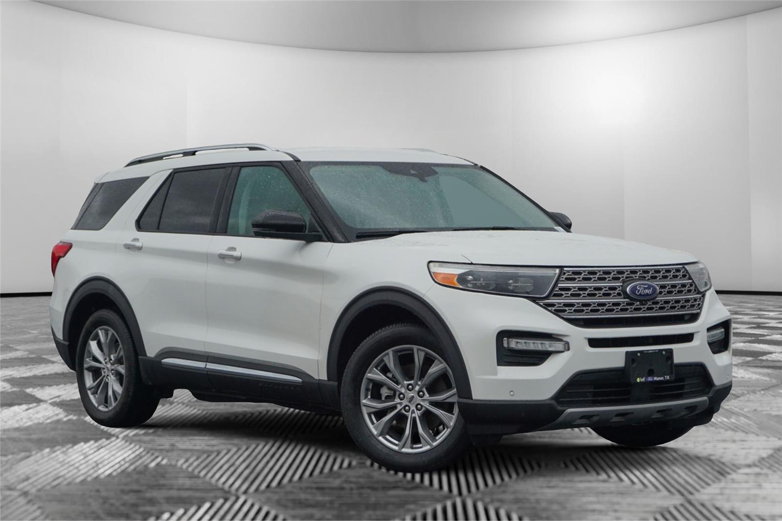 Star White Metallic Tri-Coat 2020 Ford Explorer Limited AWD SUV / Crossover All-Wheel Drive Automatic
