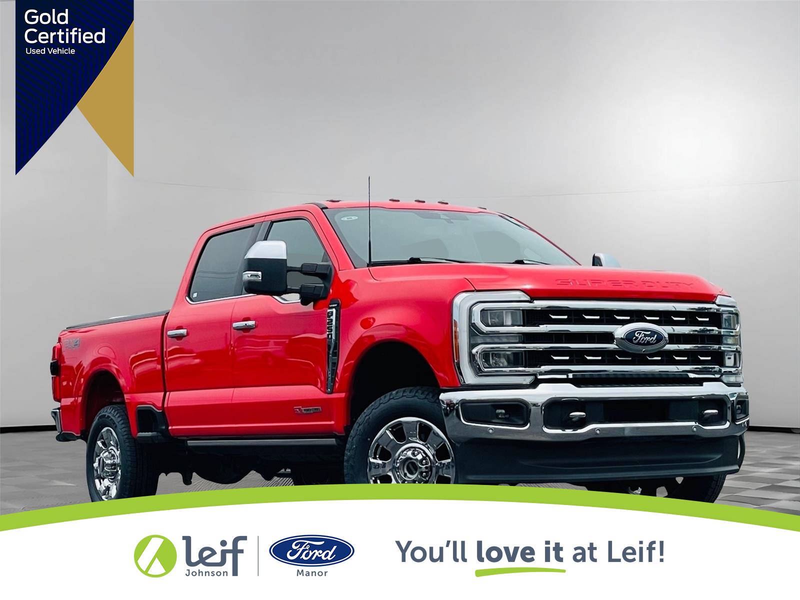 Race Red 2023 Ford F-250 Super Duty Pickup Truck Four-Wheel Drive Automatic