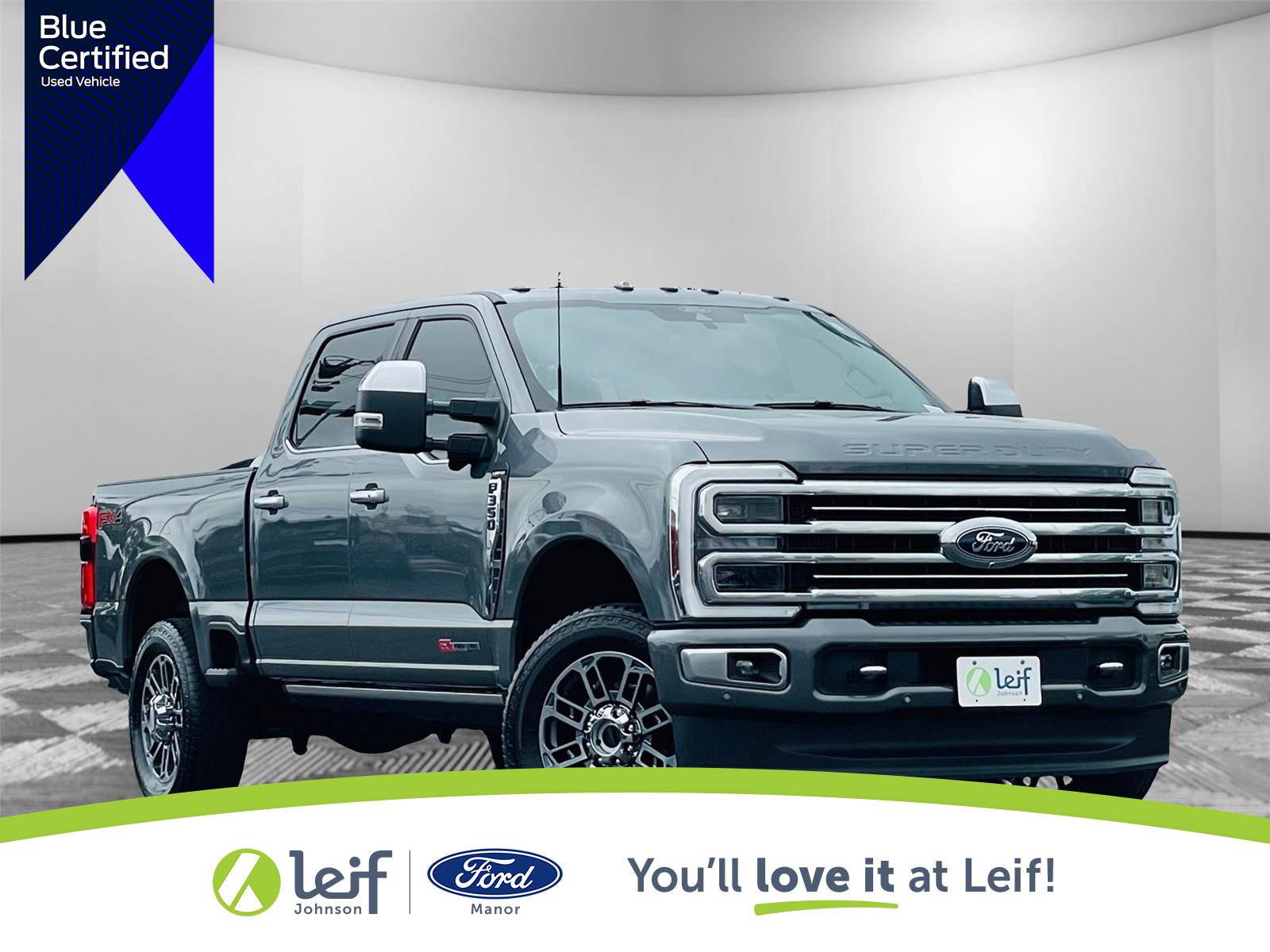 Carbonized Gray 2024 Ford F-350 Super Duty Pickup Truck Four-Wheel Drive Automatic