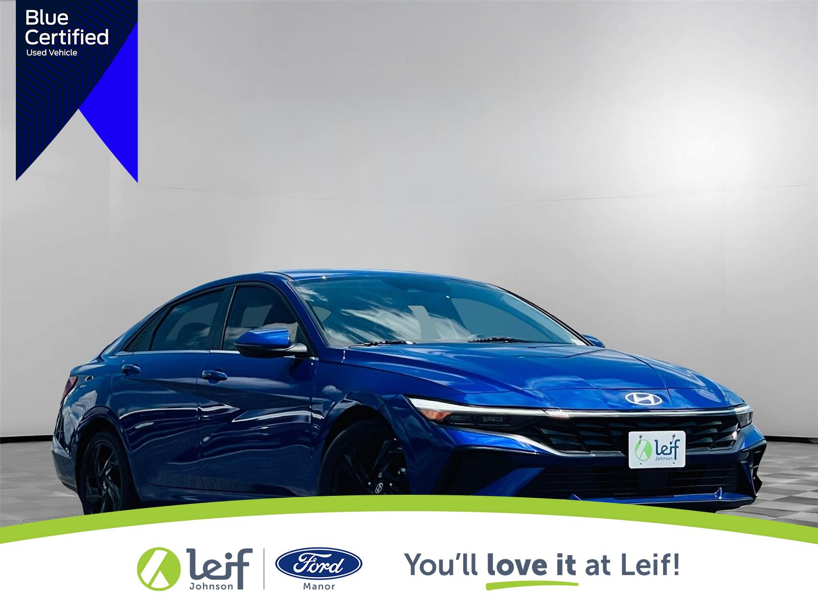 Intense Blue 2025 Hyundai Elantra Sedan Front-Wheel Drive Continuously Variable Transmission
