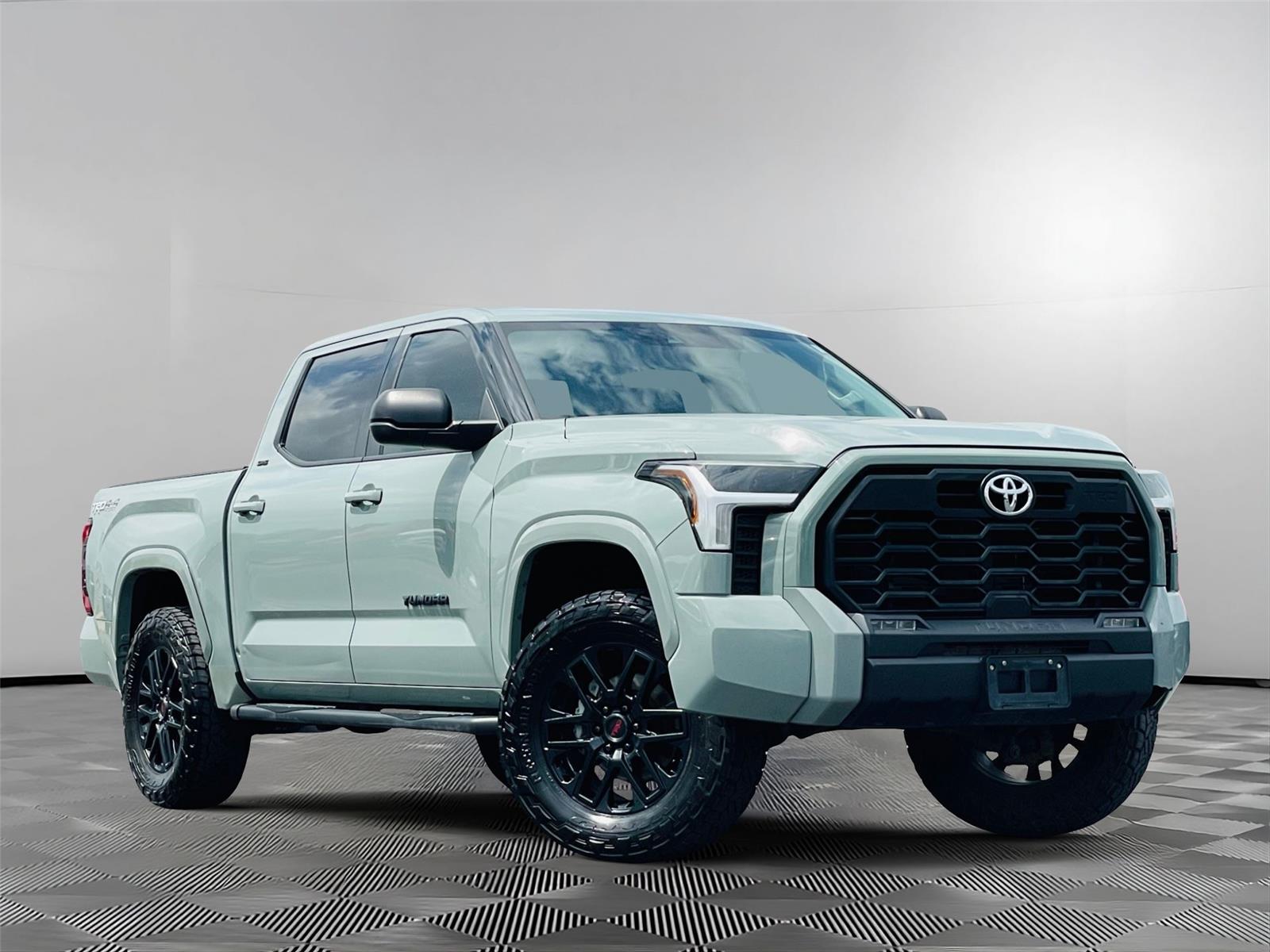 Lunar Rock 2022 Toyota Tundra SR5 CrewMax Cab 4WD Pickup Truck Four-Wheel Drive Automatic