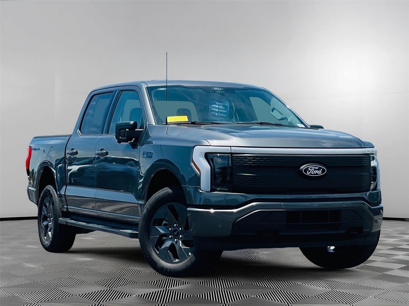 Carbonized Gray 2025 Ford F-150 Lightning Pickup Truck All-Wheel Drive 1-Speed Dual Clutch