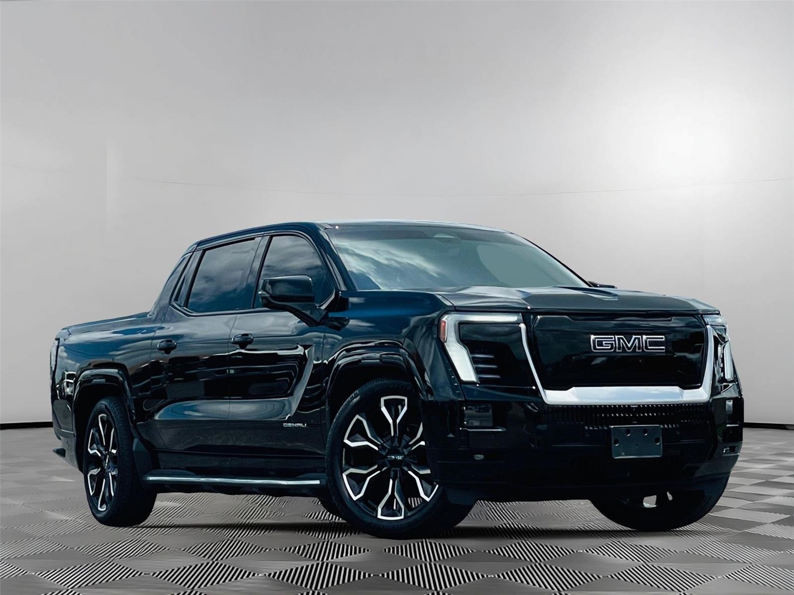 Onyx Black 2025 GMC Sierra EV Denali Crew Cab (Max Range) e4WD Pickup Truck All-Wheel Drive Automatic