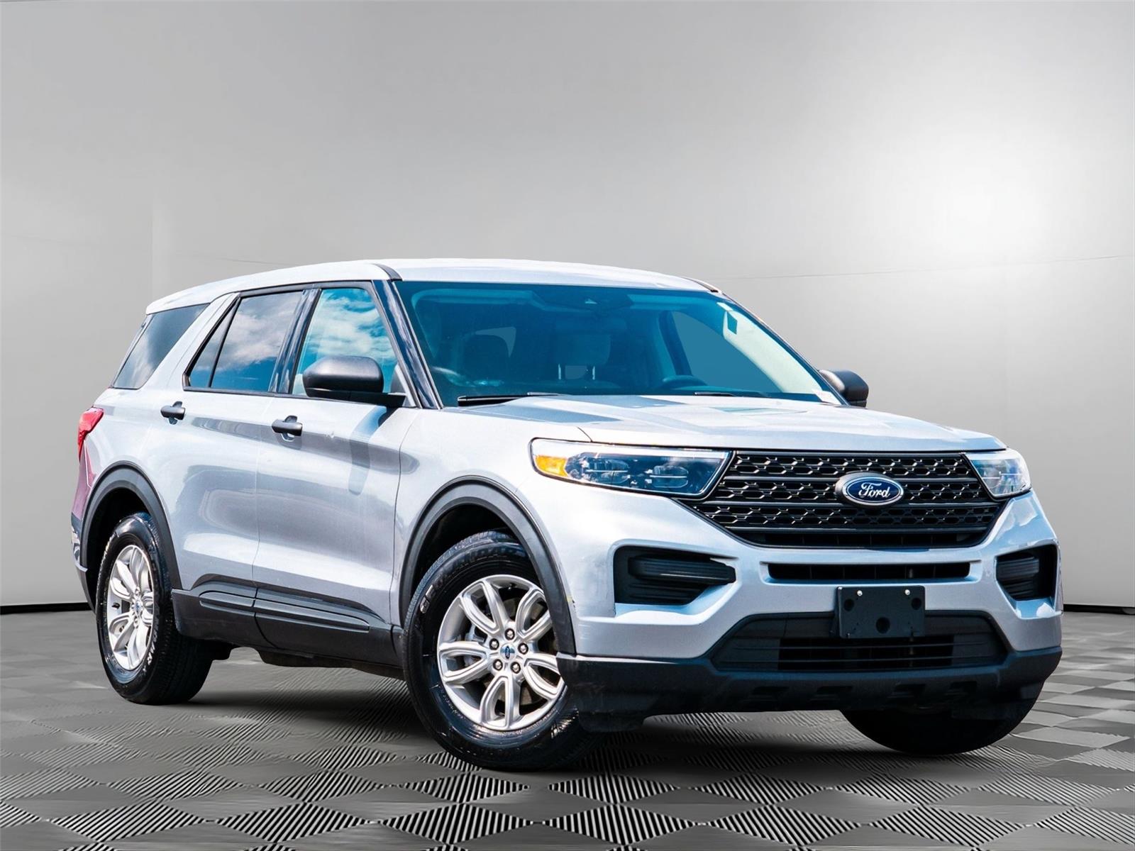 Iconic Silver 2021 Ford Explorer SUV / Crossover Rear-Wheel Drive Automatic
