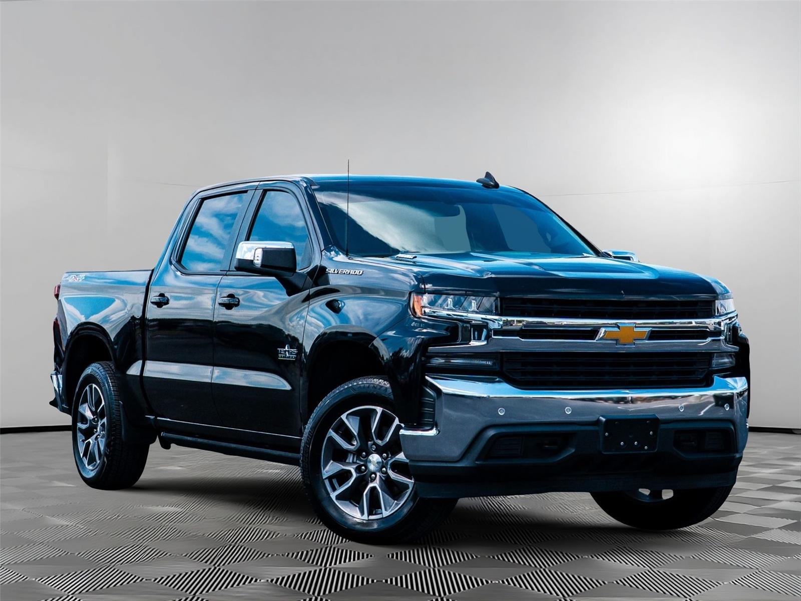 Black 2020 Chevrolet Silverado 1500 Pickup Truck Four-Wheel Drive Automatic