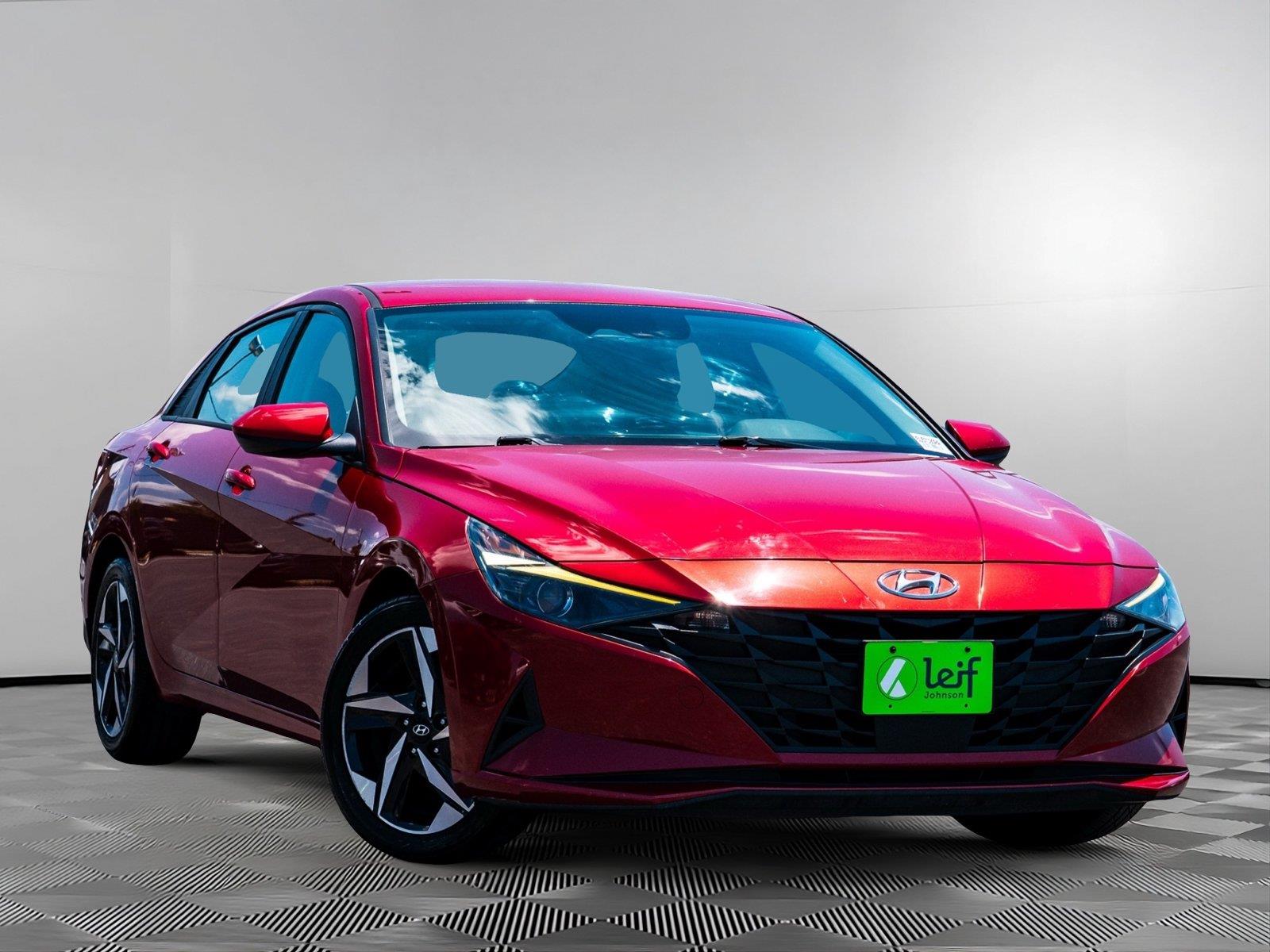 Scarlet Red Pearl 2023 Hyundai Elantra Sedan Front-Wheel Drive Continuously Variable Transmission