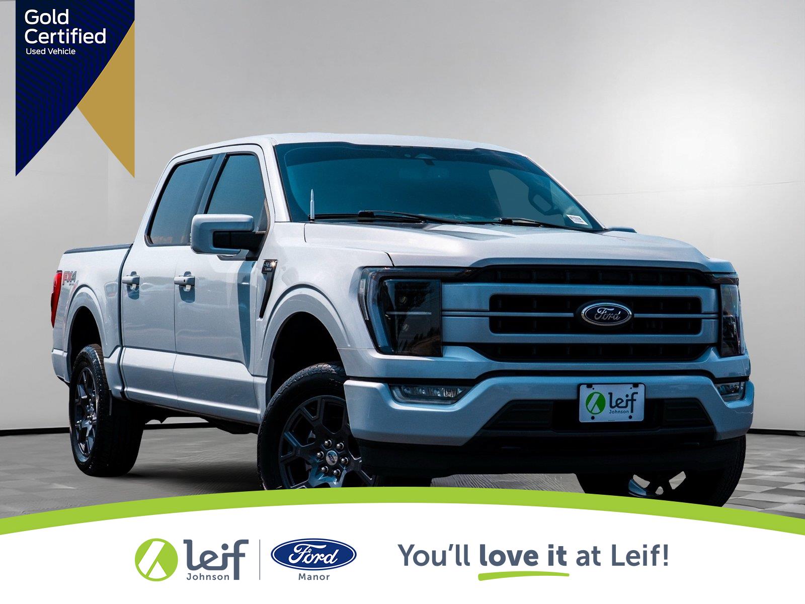 Space White 2022 Ford F-150 Pickup Truck Four-Wheel Drive Automatic