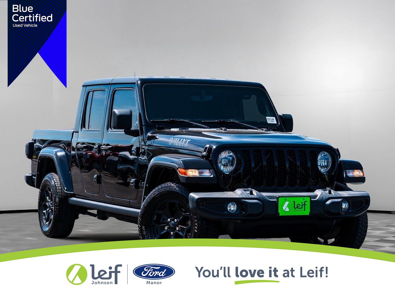 Black Clearcoat 2021 Jeep Gladiator Pickup Truck Four-Wheel Drive 8-Speed Automatic