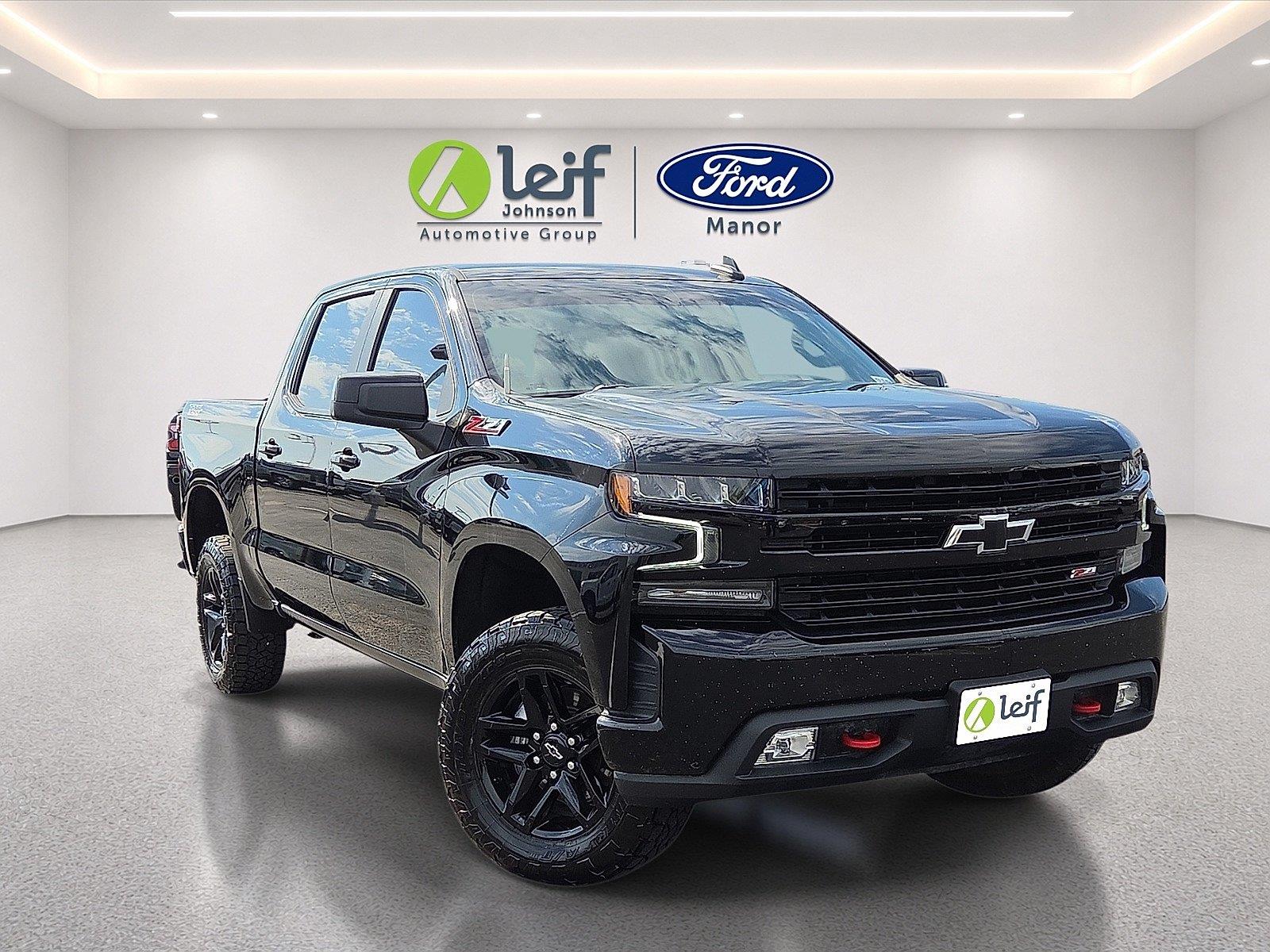 Black 2021 Chevrolet Silverado 1500 Pickup Truck Four-Wheel Drive Automatic