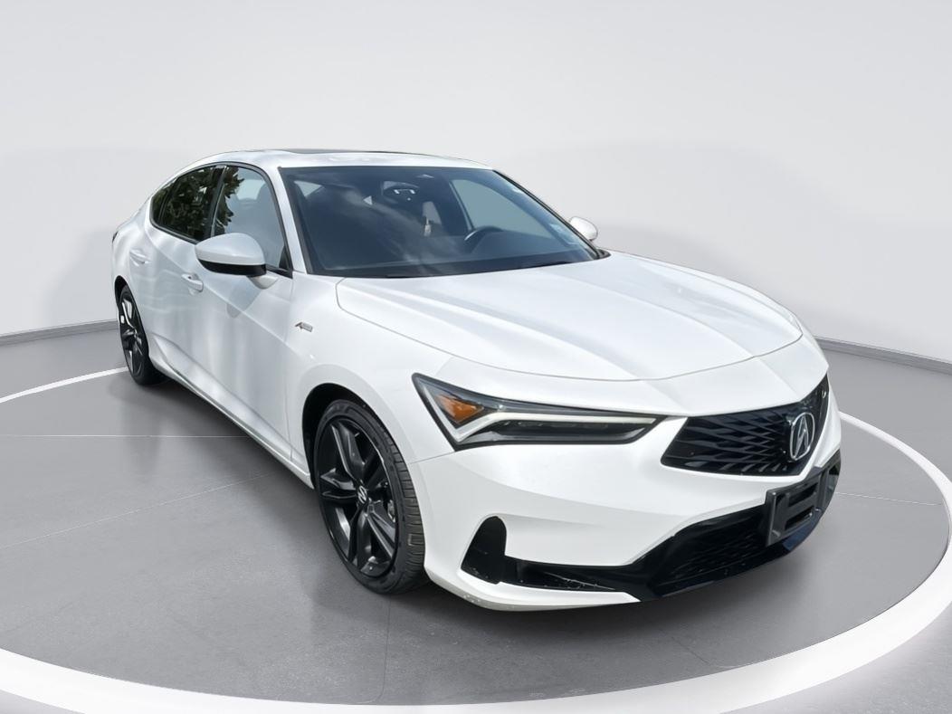 Platinum White Pearl 2023 Acura Integra FWD with A-SPEC Package Sedan Front-Wheel Drive Continuously Variable Transmission