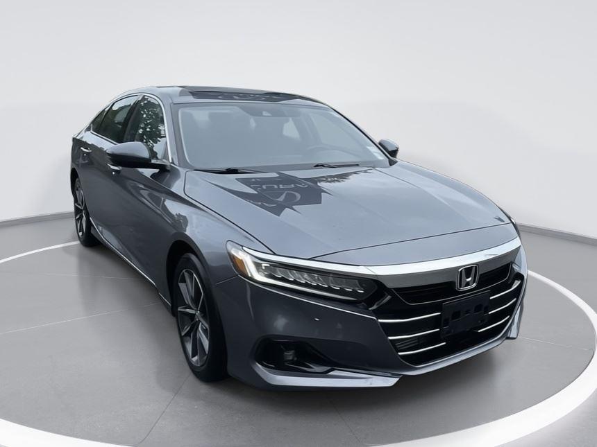 Gray (Modern Steel Metallic) 2021 Honda Accord Sedan Front-Wheel Drive Continuously Variable Transmission