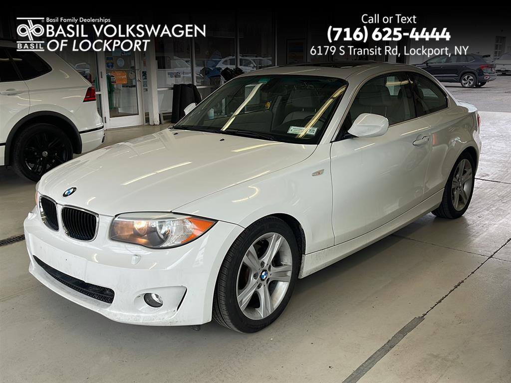 White 2013 BMW 1 Series 128i Coupe RWD Coupe Rear-Wheel Drive