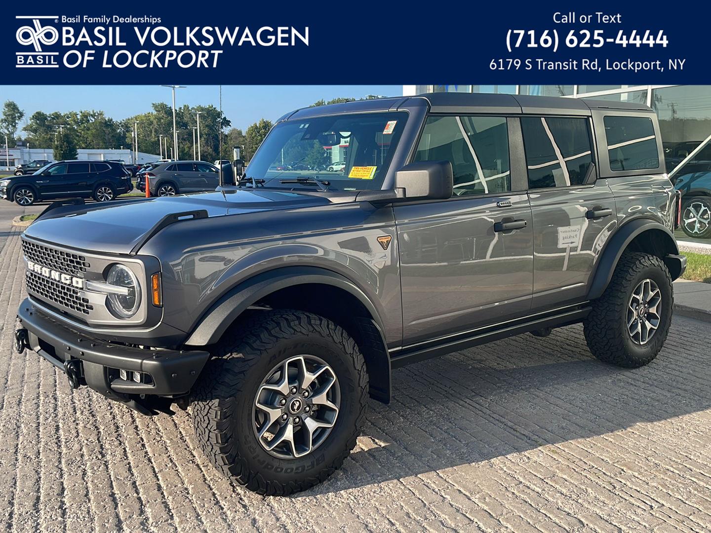 Carbonized Gray 2022 Ford Bronco SUV / Crossover Four-Wheel Drive 7-Speed Manual