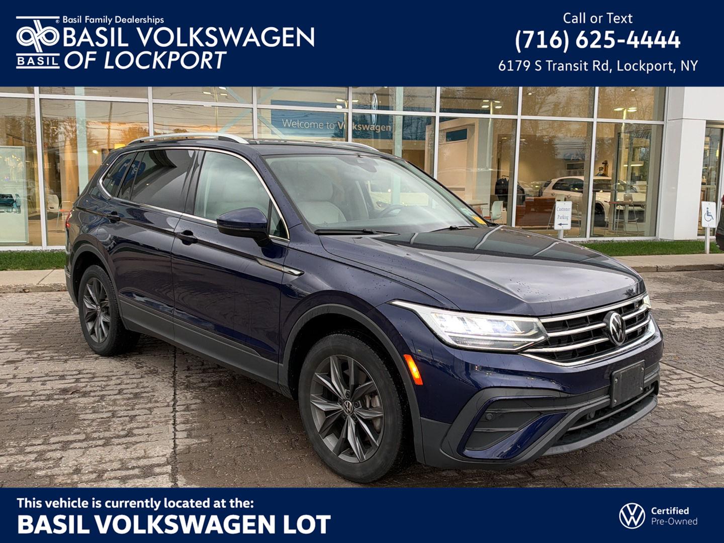 Atlantic Blue Metallic 2024 Volkswagen Tiguan SUV / Crossover All-Wheel Drive Automatic