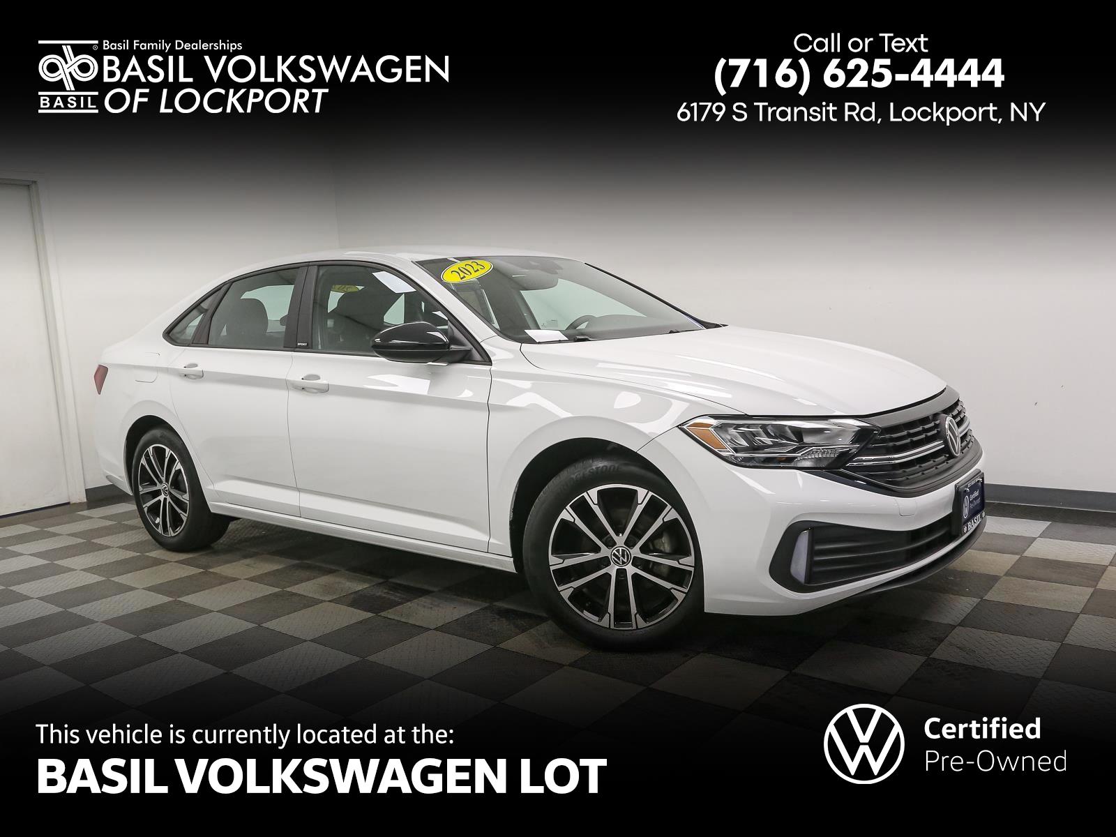 Pure White 2023 Volkswagen Jetta 1.5T Sport FWD Sedan Front-Wheel Drive Automatic