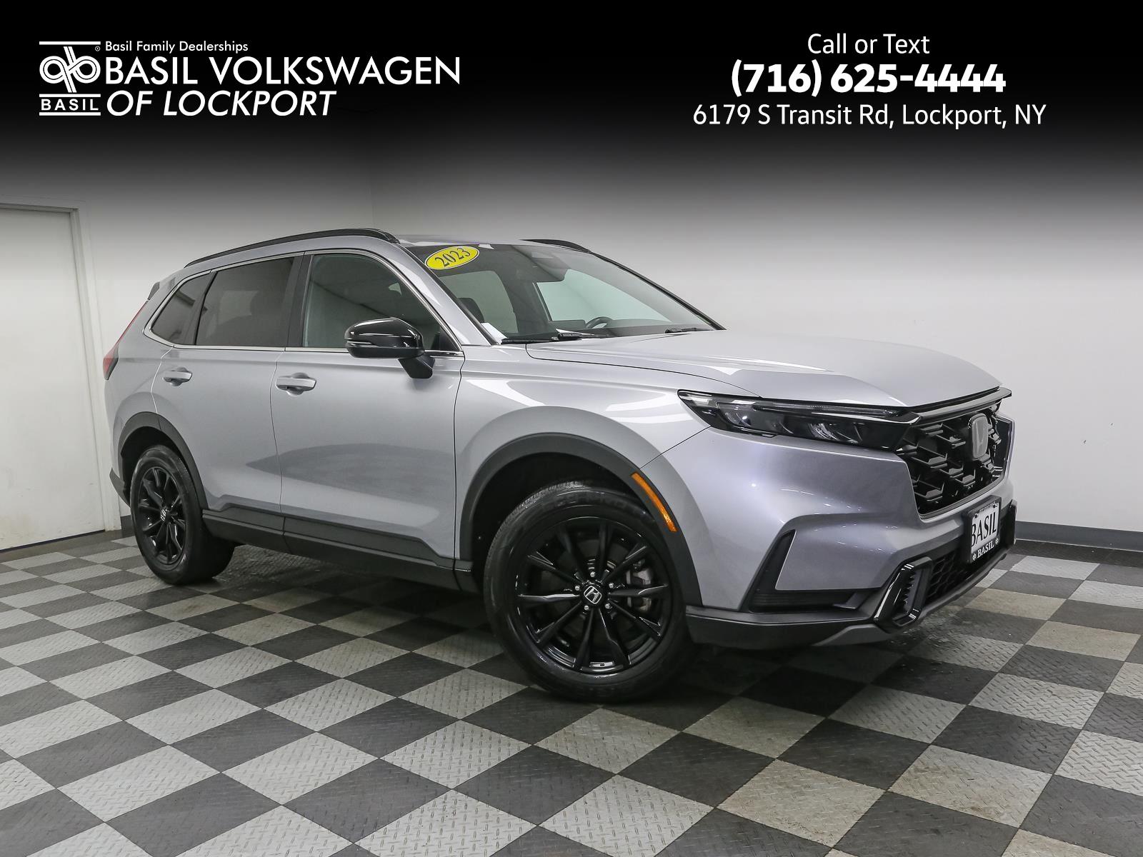 Lunar Silver Metallic 2023 Honda CR-V Hybrid Sport AWD SUV / Crossover All-Wheel Drive 1-Speed Dual Clutch