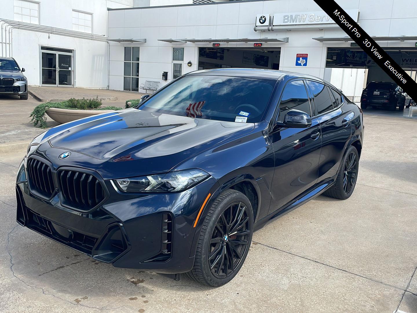 Carbon Black Metallic 2025 BMW X6 xDrive40i AWD SUV / Crossover All-Wheel Drive Automatic