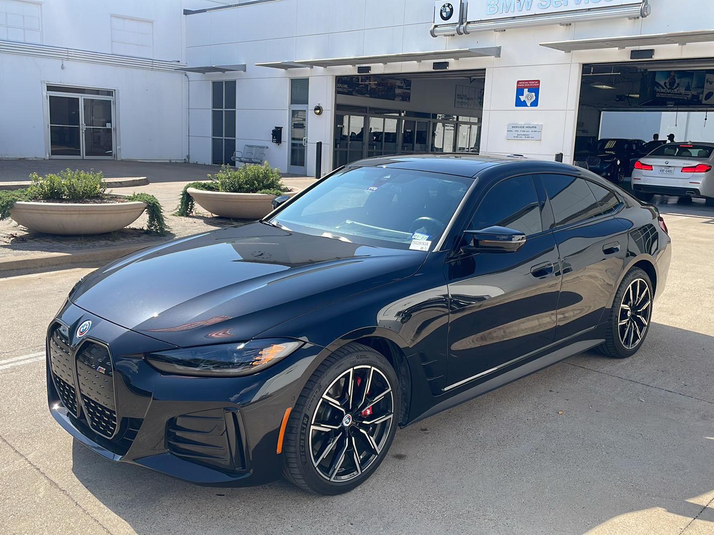 Black Sapphire Metallic 2023 BMW i4 Sedan All-Wheel Drive Automatic