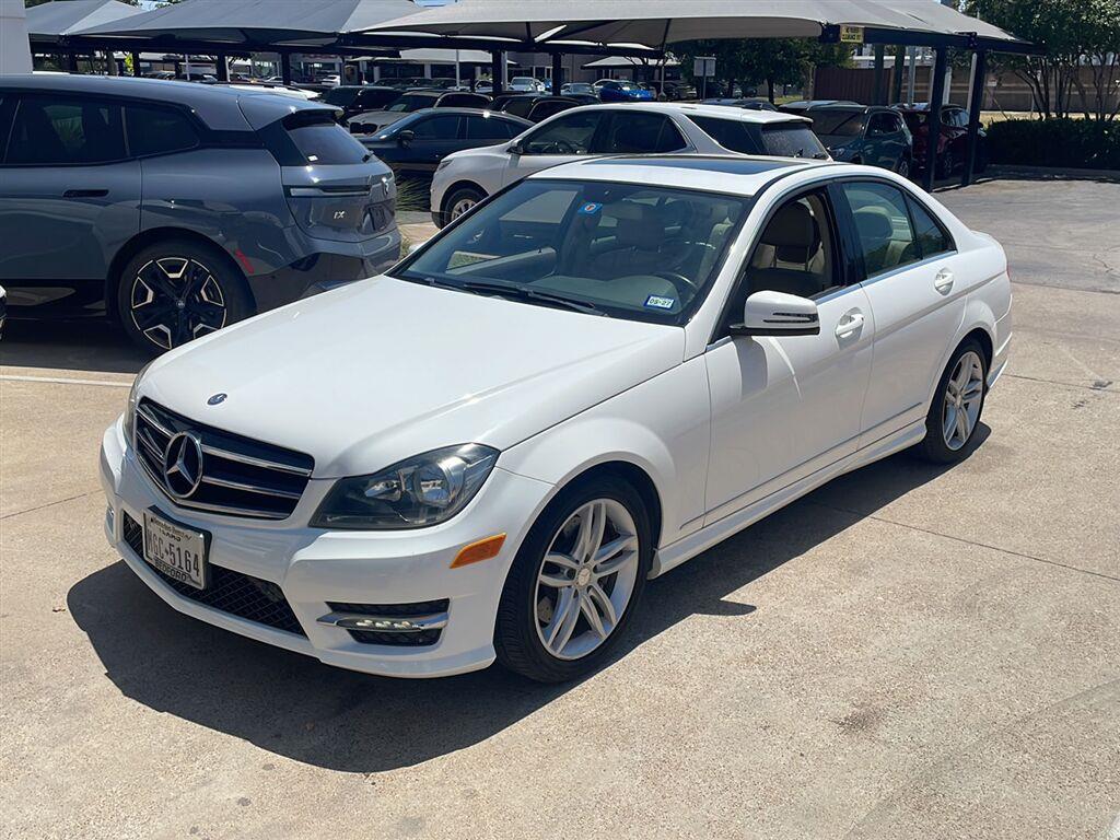 Polar White 2014 Mercedes-Benz C-Class Sedan All-Wheel Drive Automatic