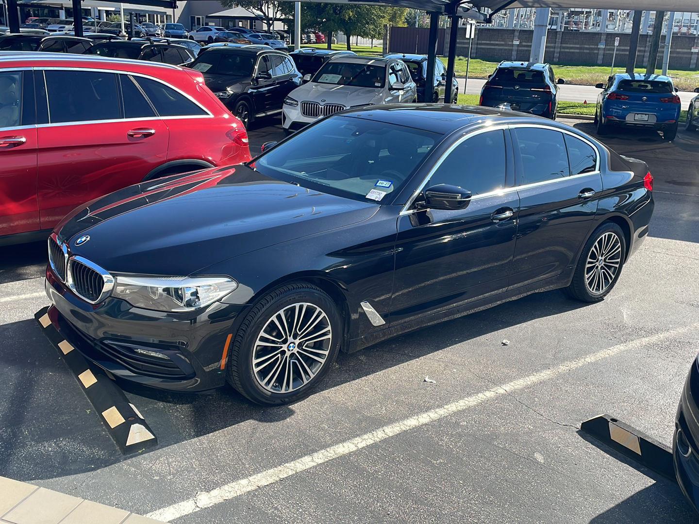 Black Sapphire Metallic 2018 BMW 5 Series Sedan Rear-Wheel Drive Automatic
