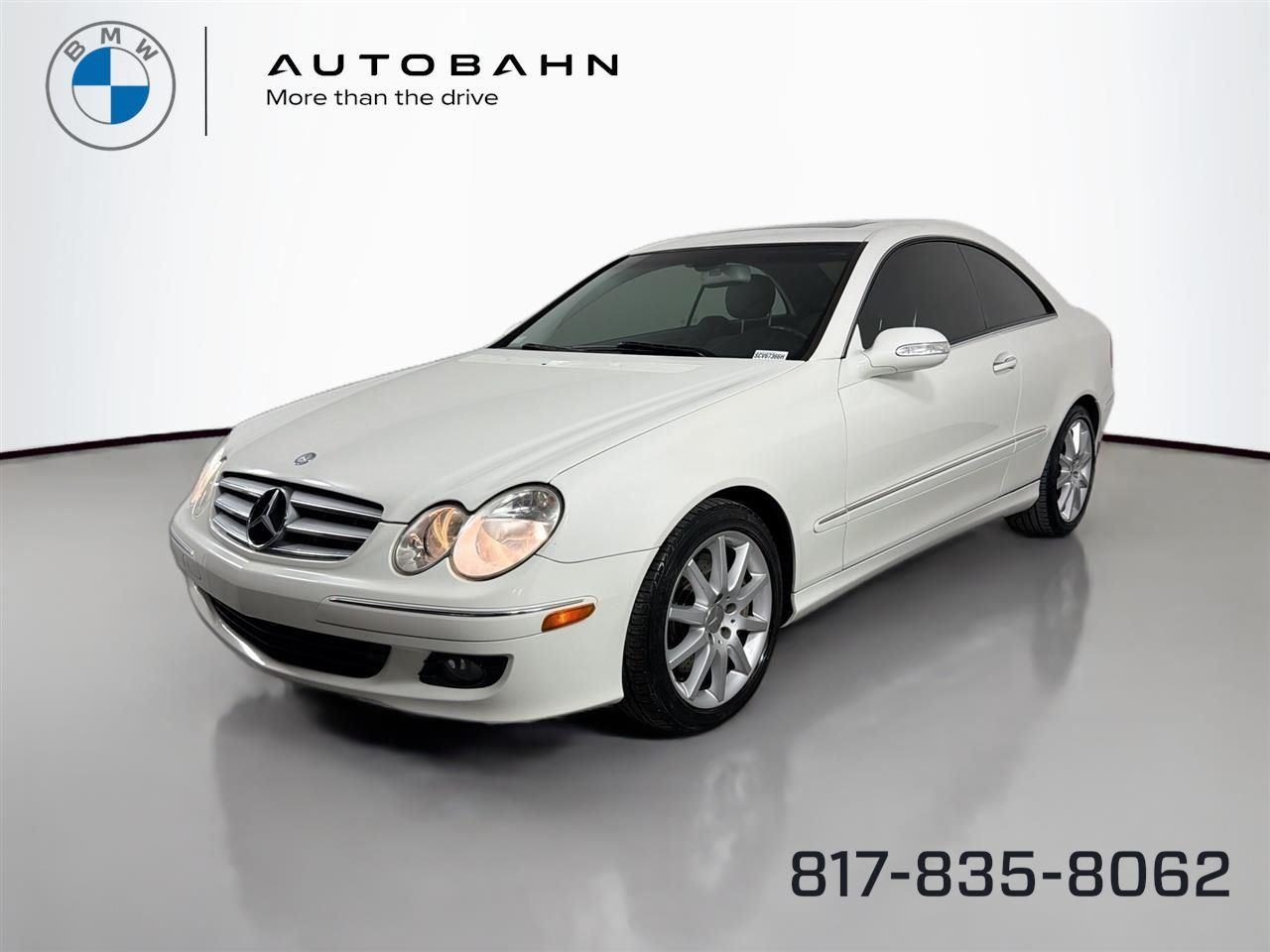 Arctic White 2007 Mercedes-Benz CLK 350 Coupe Coupe Rear-Wheel Drive Automatic