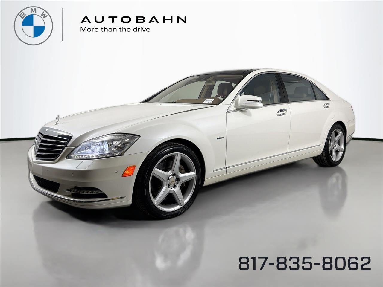 Diamond White Metallic 2012 Mercedes-Benz S-Class S 550 4MATIC Sedan All-Wheel Drive Automatic