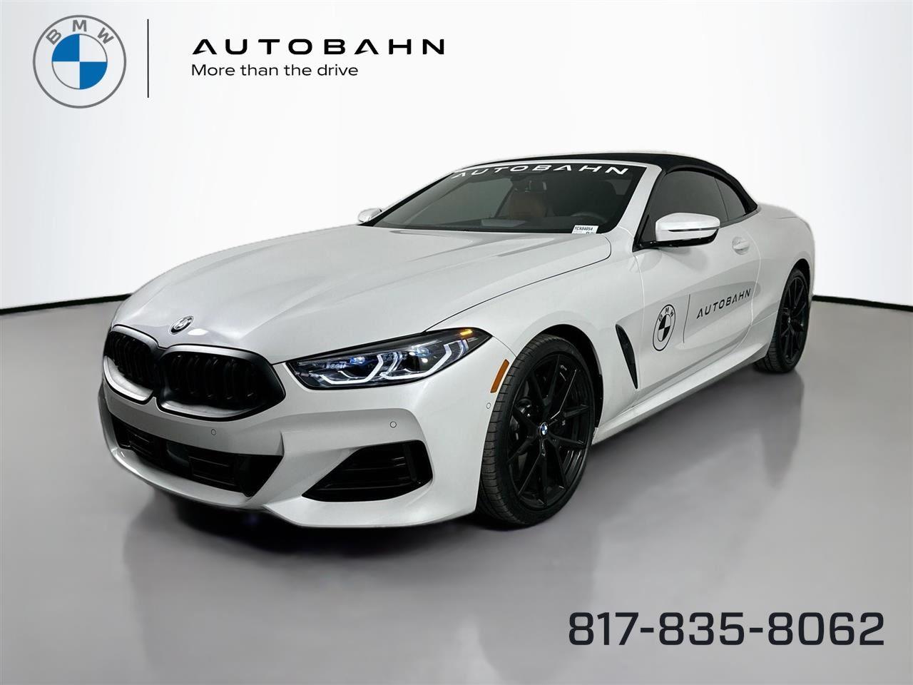 Mineral White Metallic 2026 BMW 8 Series 840i Convertible xDrive Convertible All-Wheel Drive Automatic