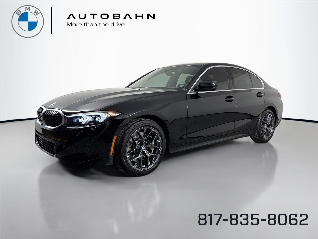 Jet Black 2025 BMW 3 Series 330i RWD Sedan Rear-Wheel Drive Automatic