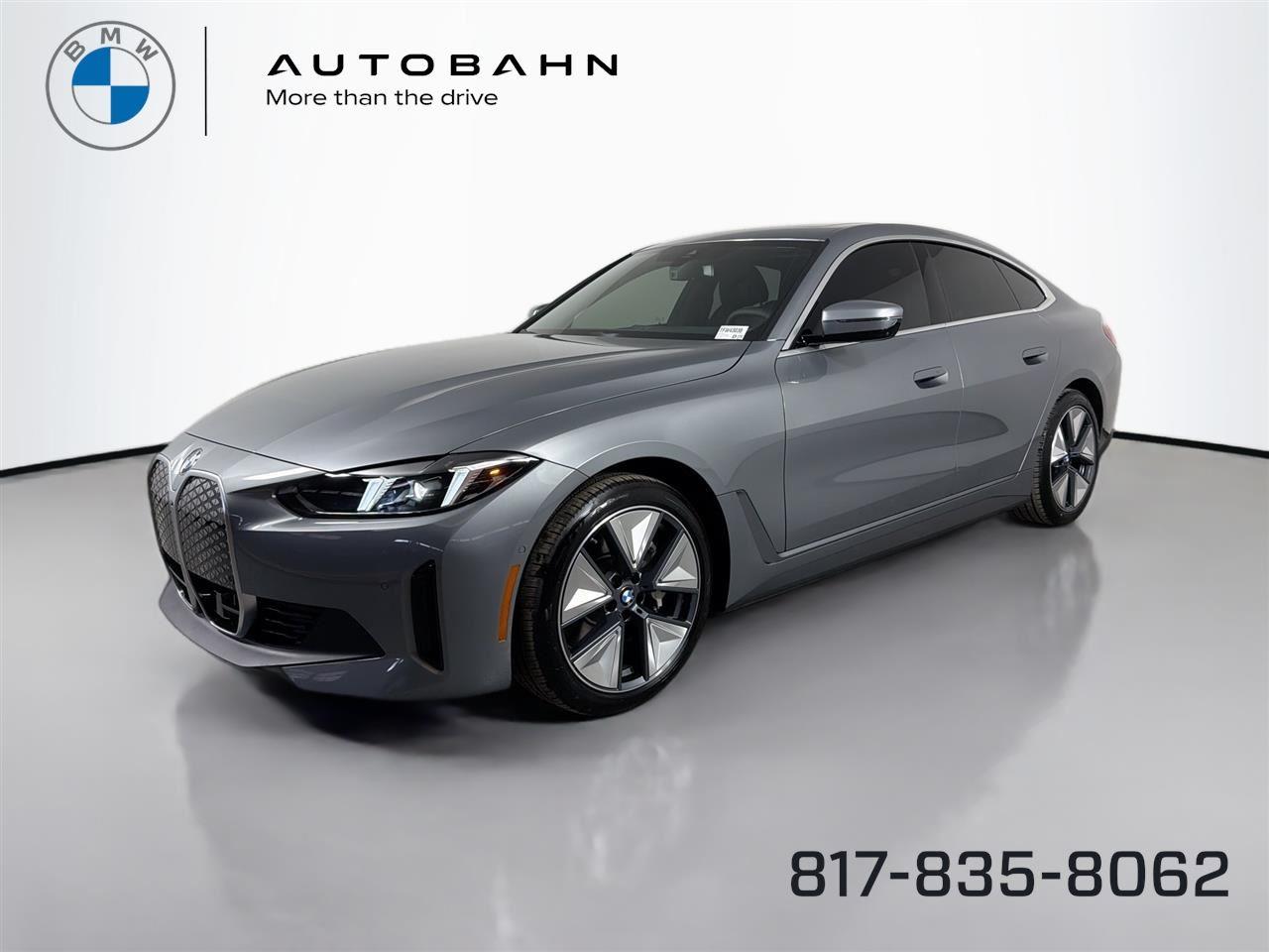 Gray (Skyscraper Grey Metallic) 2026 BMW i4 Sedan All-Wheel Drive Automatic