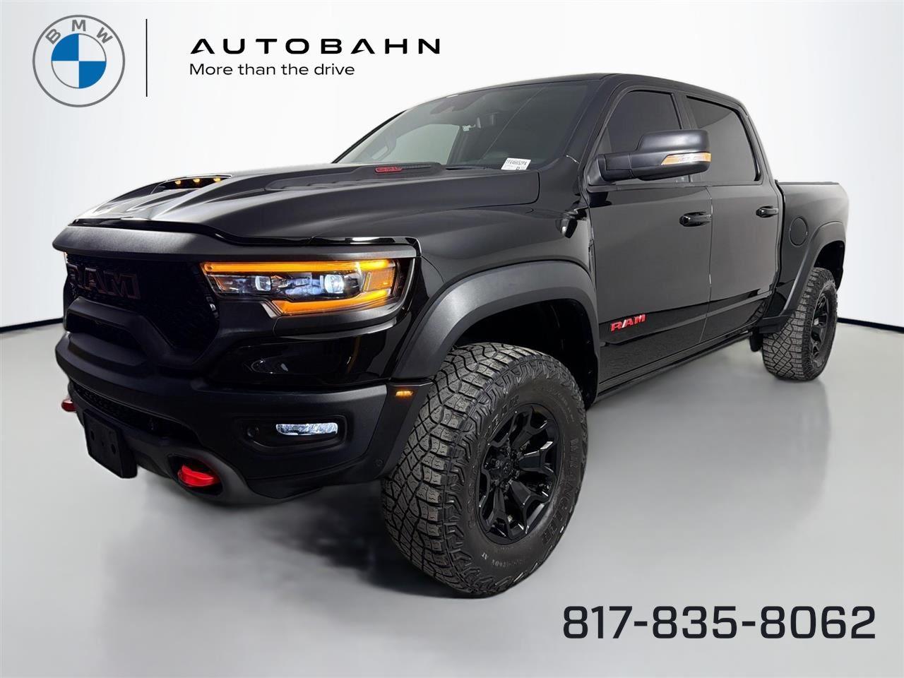 Diamond Black Crystal Pearlcoat 2022 RAM 1500 TRX Crew Cab 4WD Pickup Truck All-Wheel Drive 8-Speed Automatic
