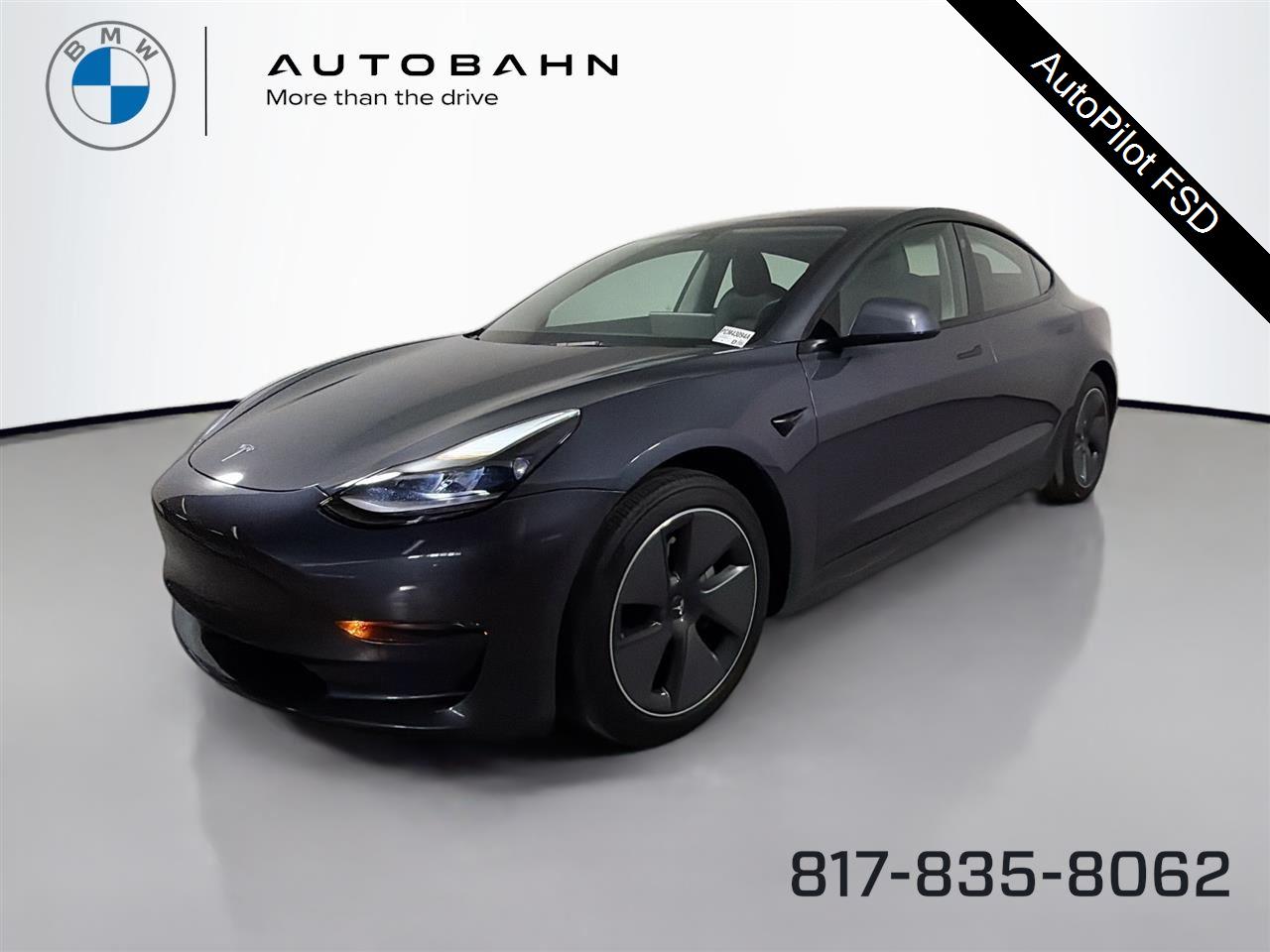 Solid Black 2021 Tesla Model 3 Standard Range Plus RWD Sedan Rear-Wheel Drive Automatic