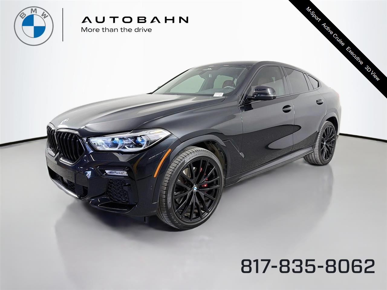 Black Sapphire Metallic 2021 BMW X6 xDrive40i AWD SUV / Crossover All-Wheel Drive Automatic
