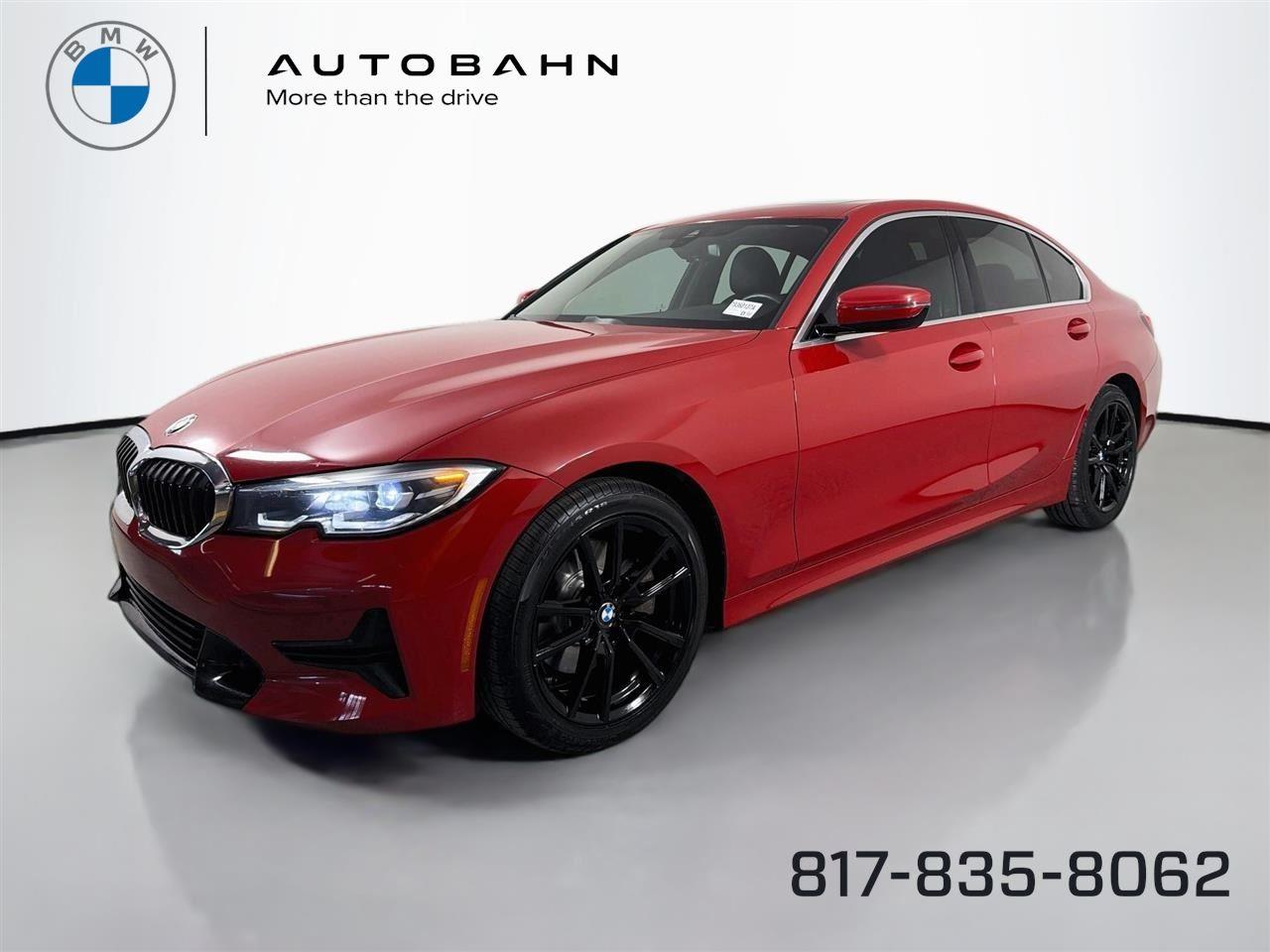 Melbourne Red Metallic 2022 BMW 3 Series Sedan Rear-Wheel Drive Automatic