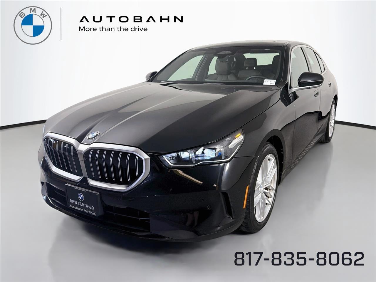 Black Sapphire Metallic 2024 BMW 5 Series Sedan Rear-Wheel Drive Automatic
