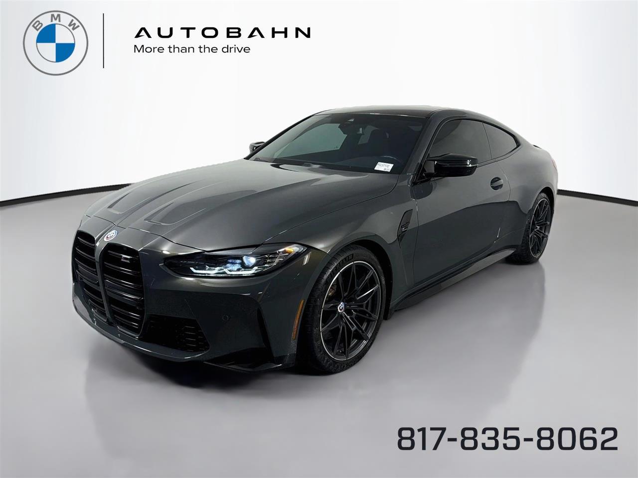 Gray (Dravit Grey Metallic) 2023 BMW M4 Coupe All-Wheel Drive Automatic